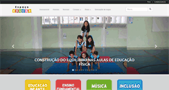 Desktop Screenshot of escolaespacoeducar.com.br