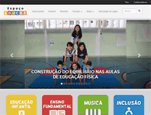 Tablet Screenshot of escolaespacoeducar.com.br